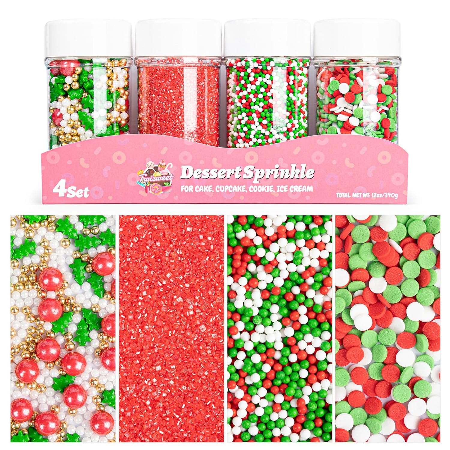 Twisweet-Christmas-Sprinkles-12oz,-Red-Green-White-Sprinkle-for-Cake-Decorating,-Edible-Tree-Sprinkles-913
