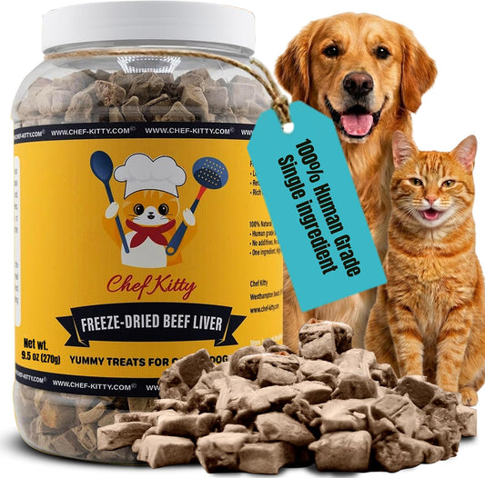 Freeze-Dried-Beef-Liver-Dog-Treats-|-Healthy-Kitten-Treats,-Single-Ingredient,-Raw-243