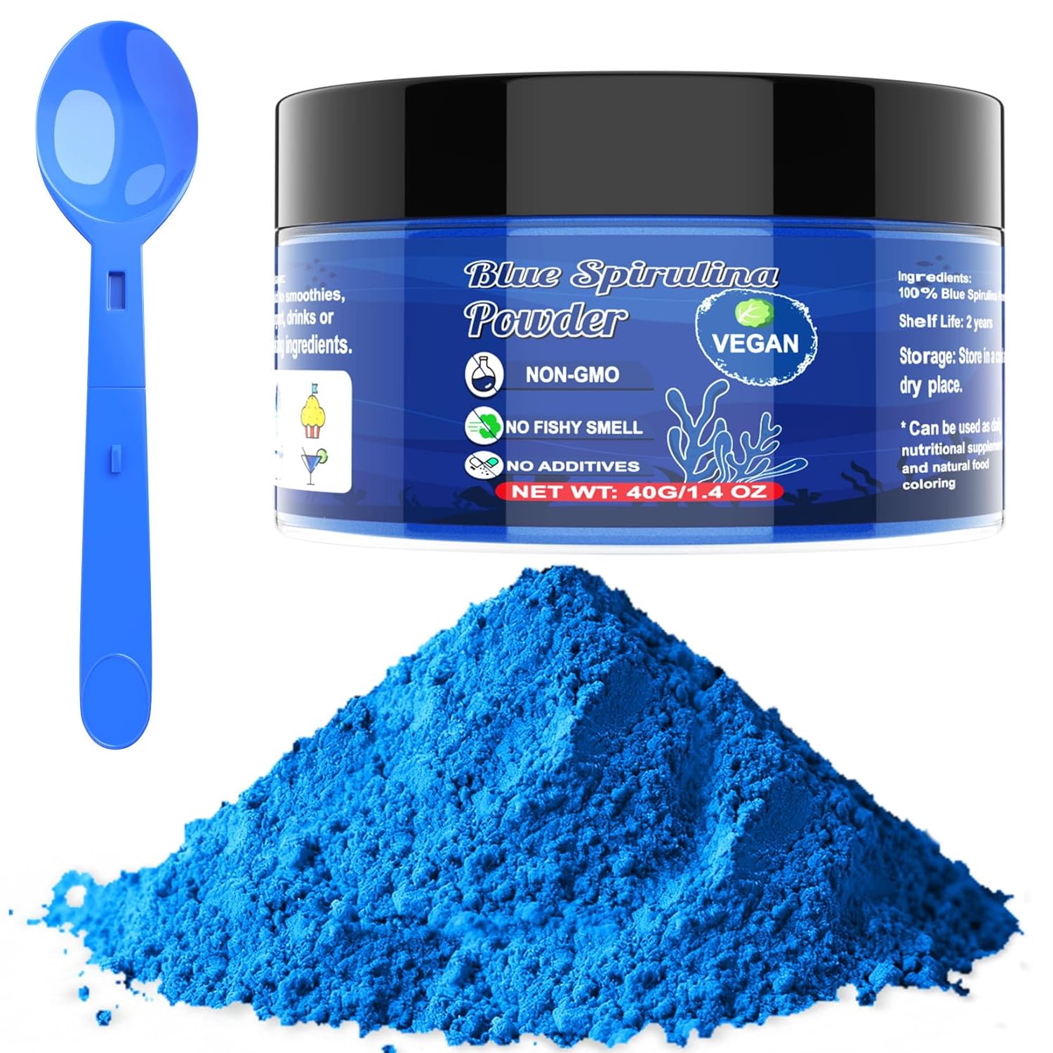 Blue-Spirulina-Powder---40g-Natural-Blue-Food-Coloring,-No-Fishy-Smell,-Vegan-Extract-676