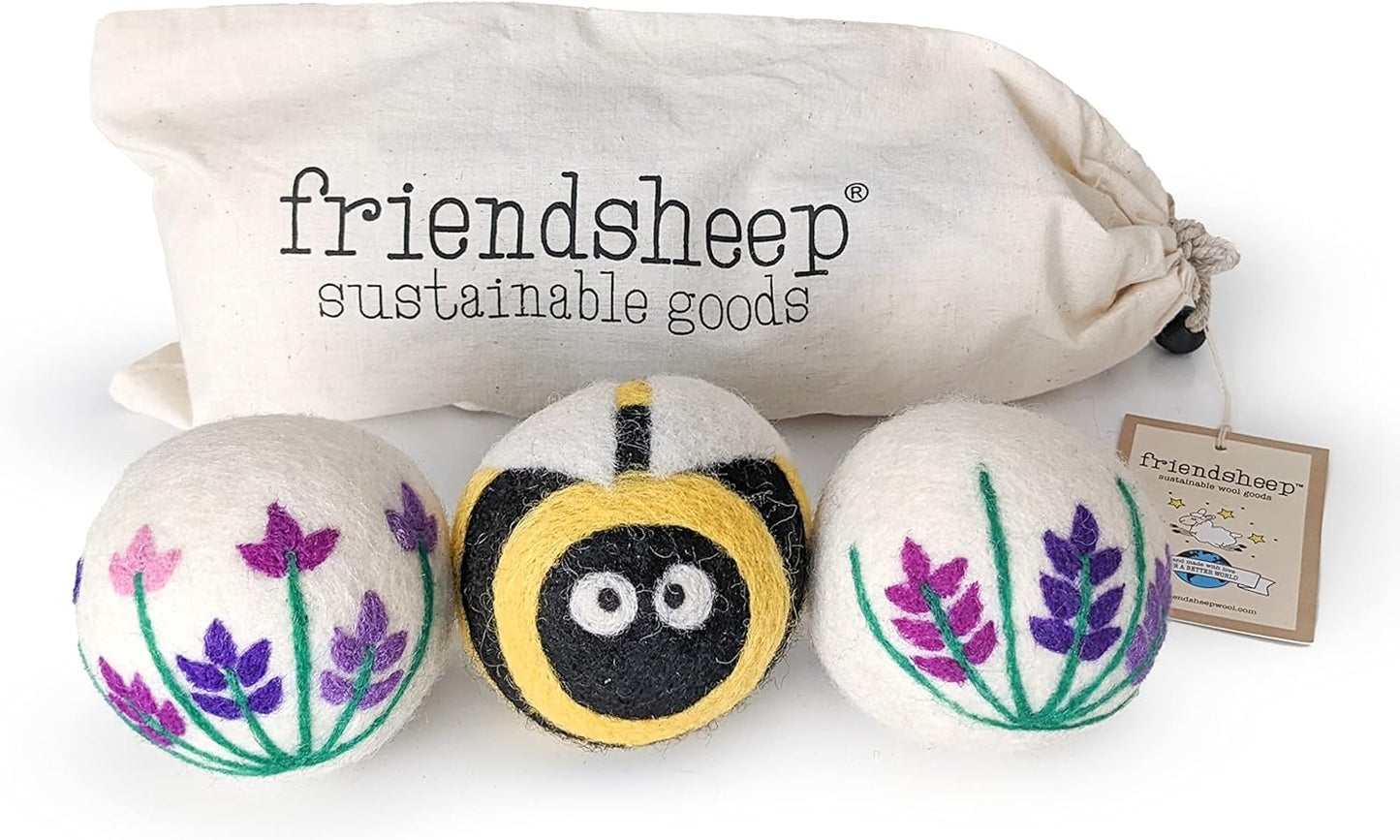 Friendsheep-Wool-Dryer-Balls,-Organic-Reusable-Fabric-Softener-Alternative-for-Laundry,-Handmade,-986