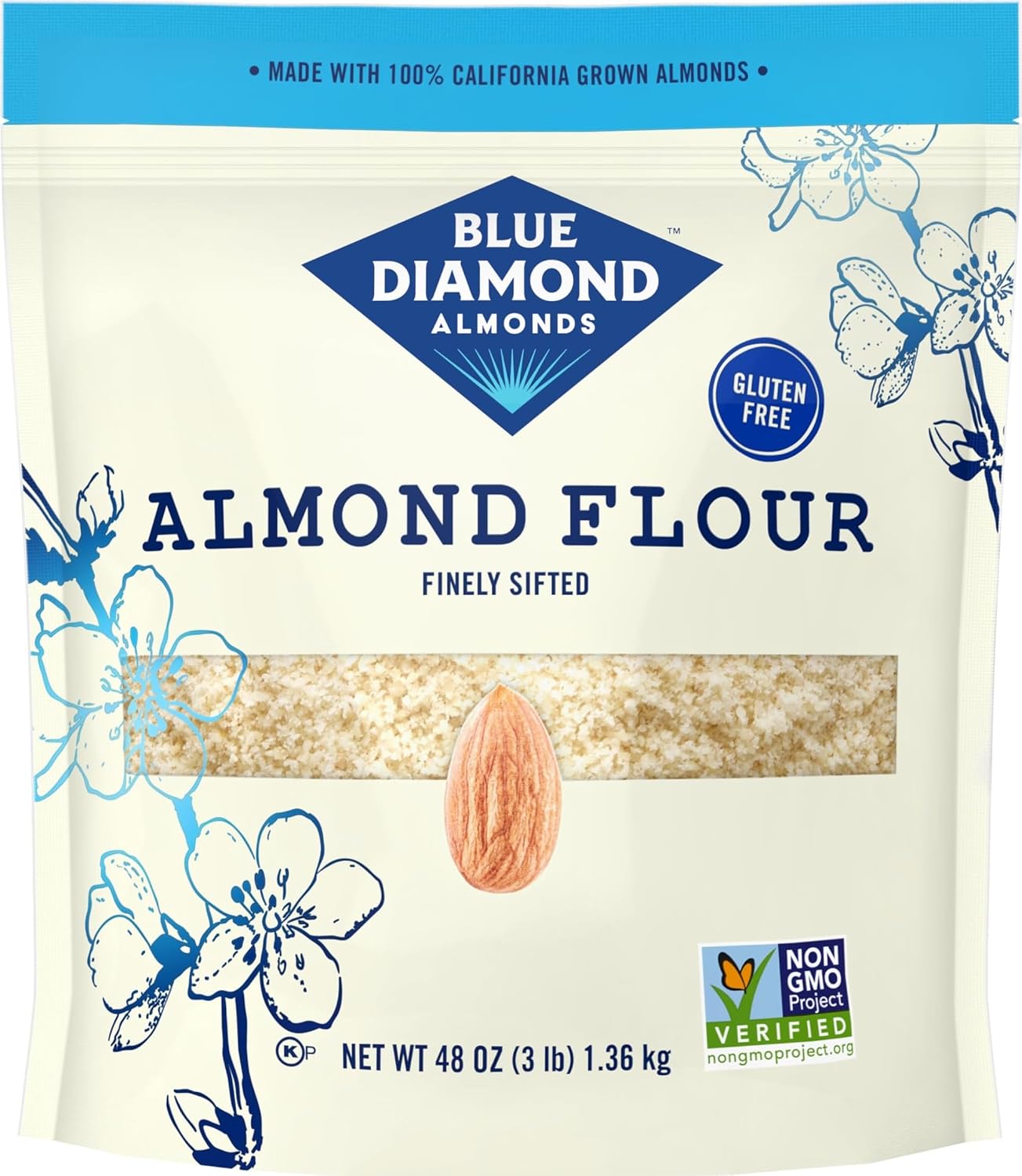 Blue-Diamond-Almonds-Almond-Flour,-Gluten-Free,-Blanched,-Finely-Sifted,-48-oz-581