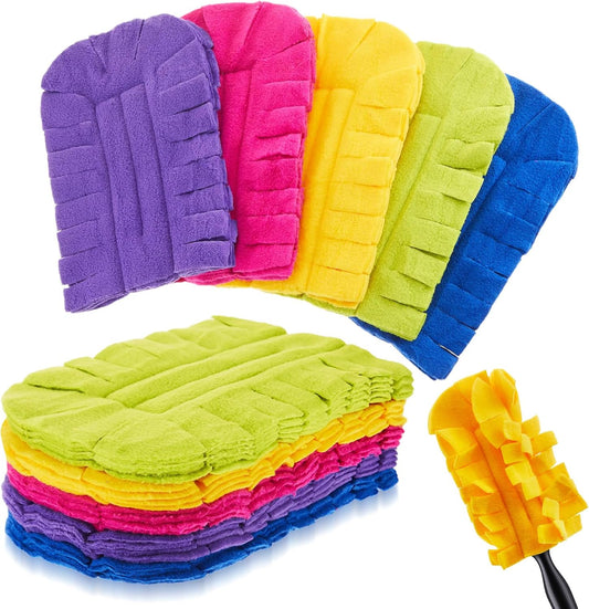 Zubebe-12-Pcs-Duster-Refill-Reusable-Fleece-Duster-Refills-Feather-Flat-Dusters-Multi-Surface-Washable-1076