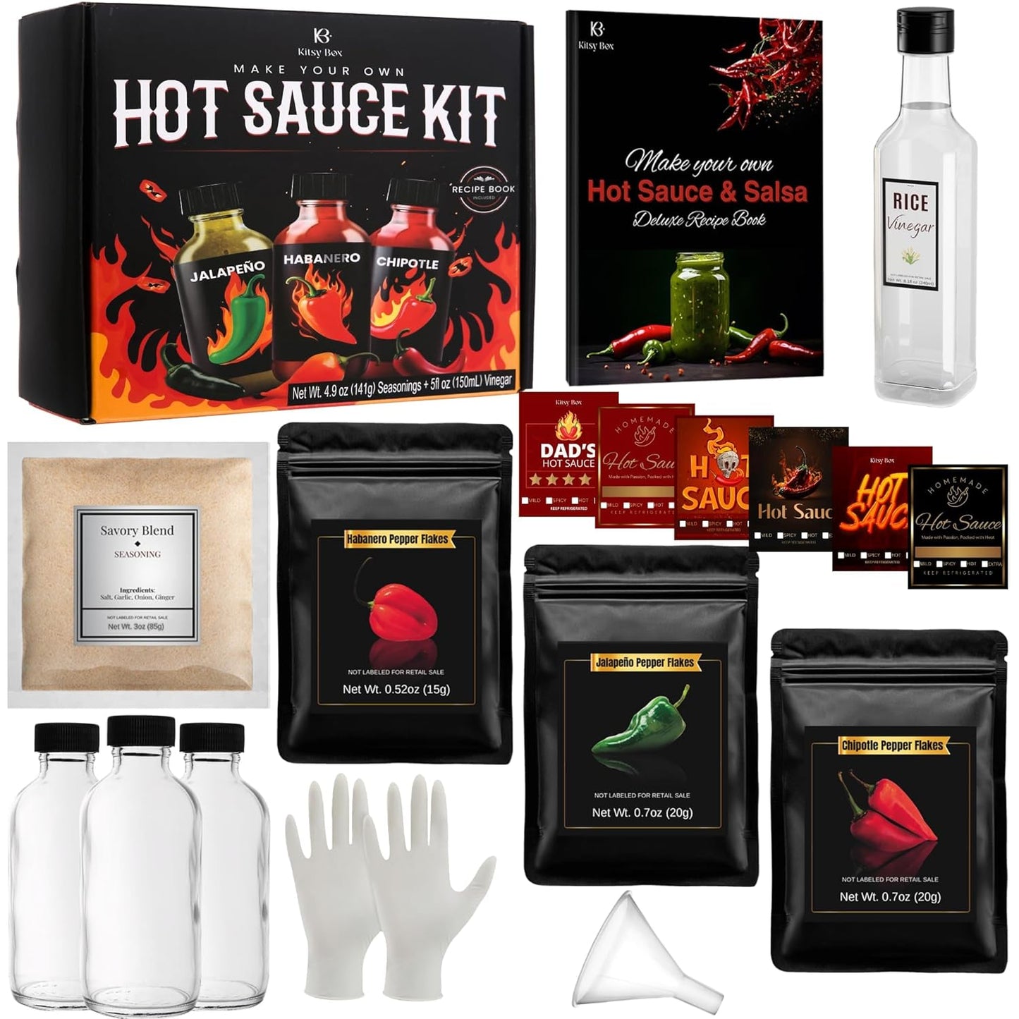 Hot-Sauce-Making-Kit---3-Variety-Peppers-(Mild-to-Hot)-with-817