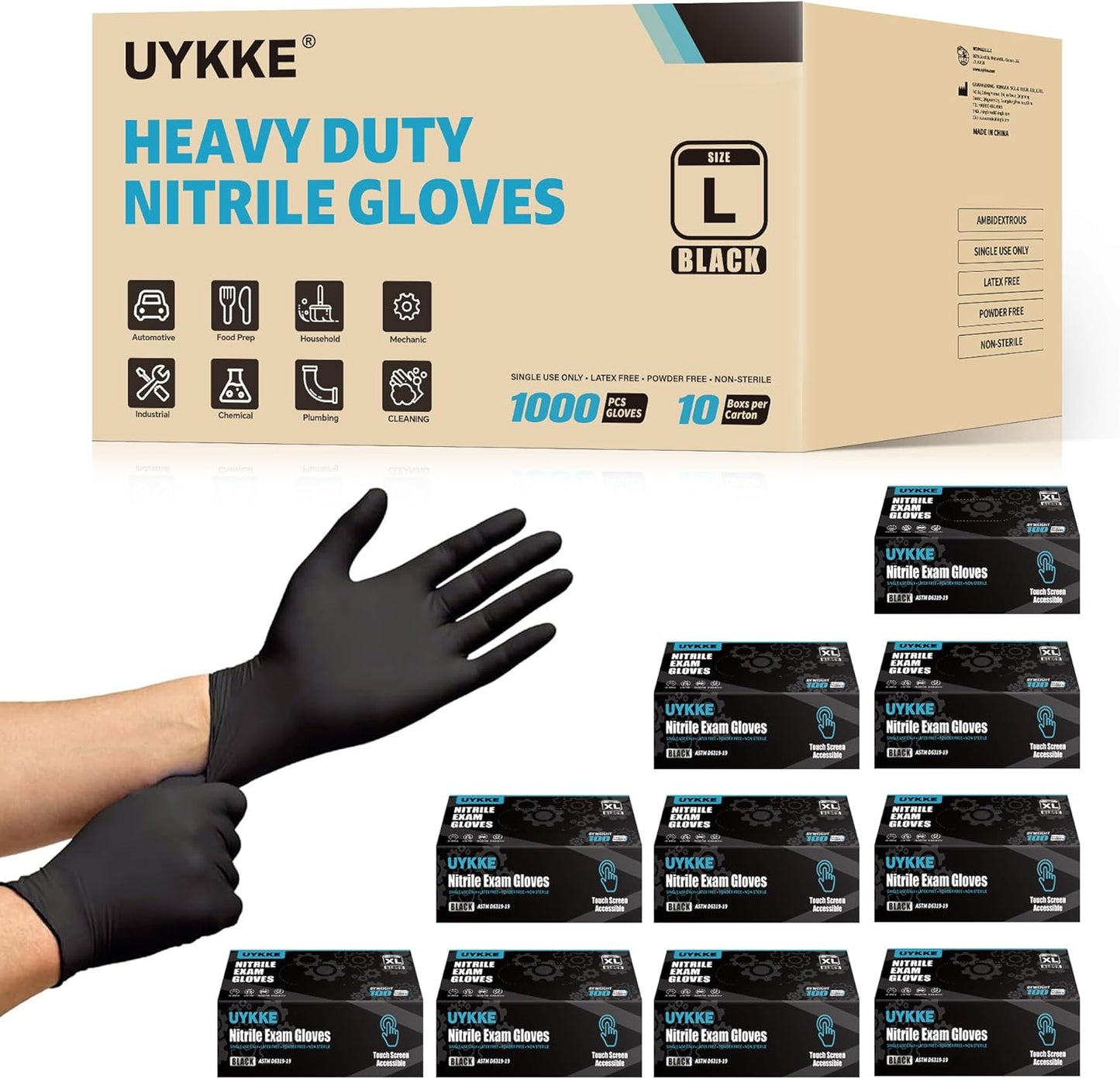 HEAVY-DUTY-7-Mil-Nitrile-Disposable-Gloves-Black-Nitrile-Latex-3058