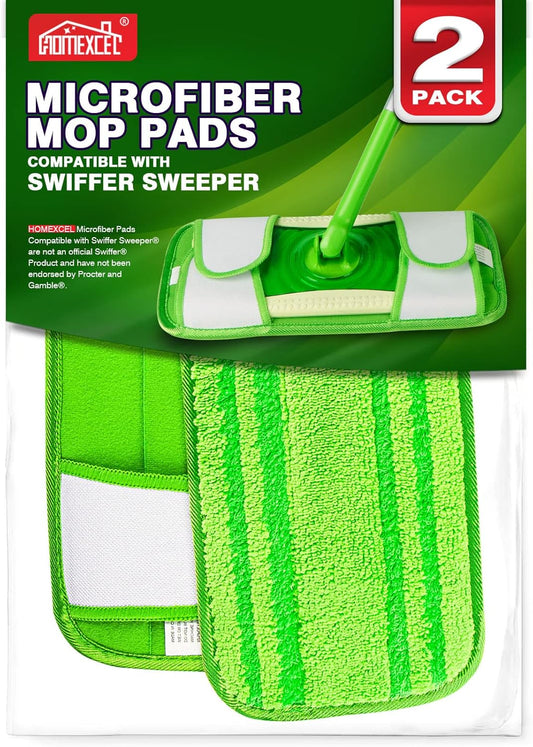 HOMEXCEL-Microfiber-Mop-Pads-Compatible-with-Swiffer-Sweeper-Mops,-Reusable-3475