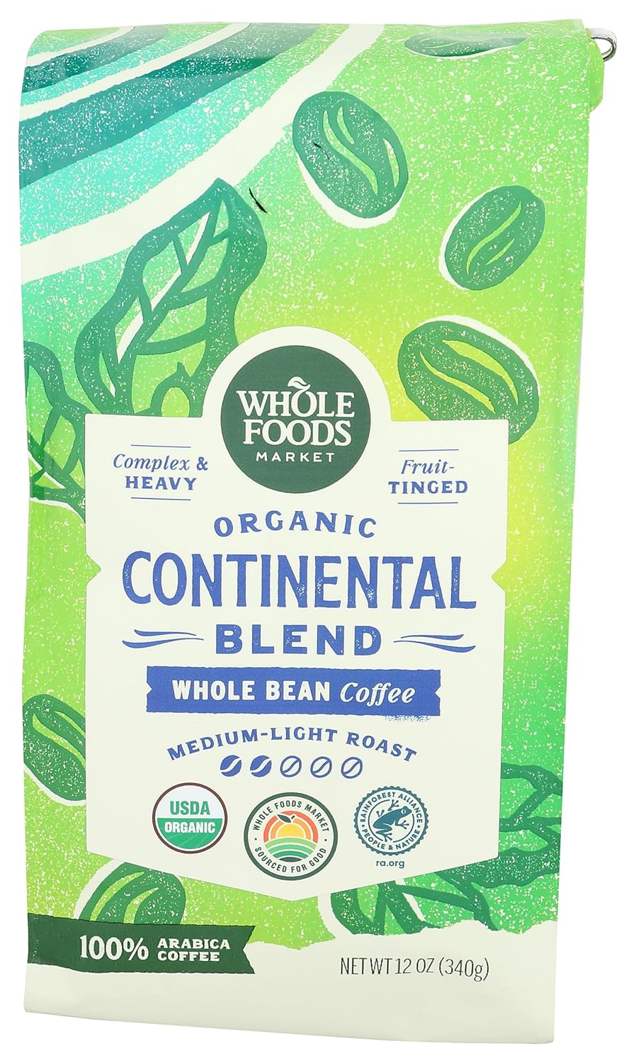 Whole-Foods-Market,-Organic-Continental-Blend-Whole-Bean-Coffee,-Medium-Light-Roast,-Complex-&-802