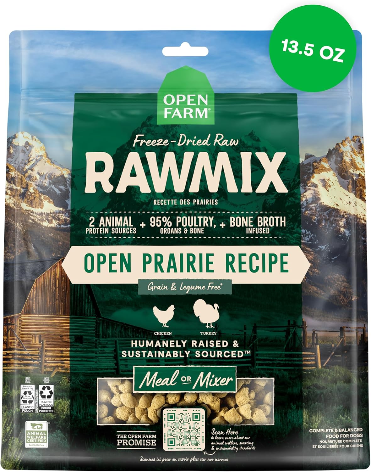 Open-Farm,-RawMix-Freeze-Dried-Raw-Morsels,-Dog-Food-Topper-&-Meal-Mixer,-1242
