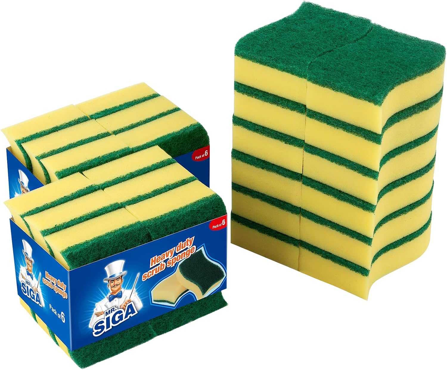 MR.SIGA-Heavy-Duty-Scrub-Sponge,-24-Count,-Size:11-x-7-4122