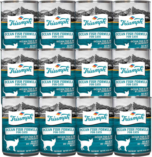 Triumph-Adult-Canned-Cat-Food,-13-oz.,-Ocean-Fish-Formula,-Case-12----313