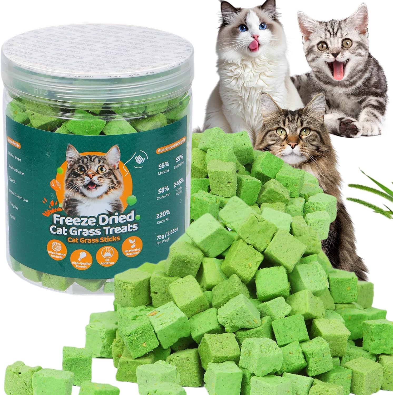 SuPruida-140g-Freeze-Dried-Cat-Grass-Treats,-Natural-Hairball-Treatment-for-Cats,-Cats-Toy-Treats403