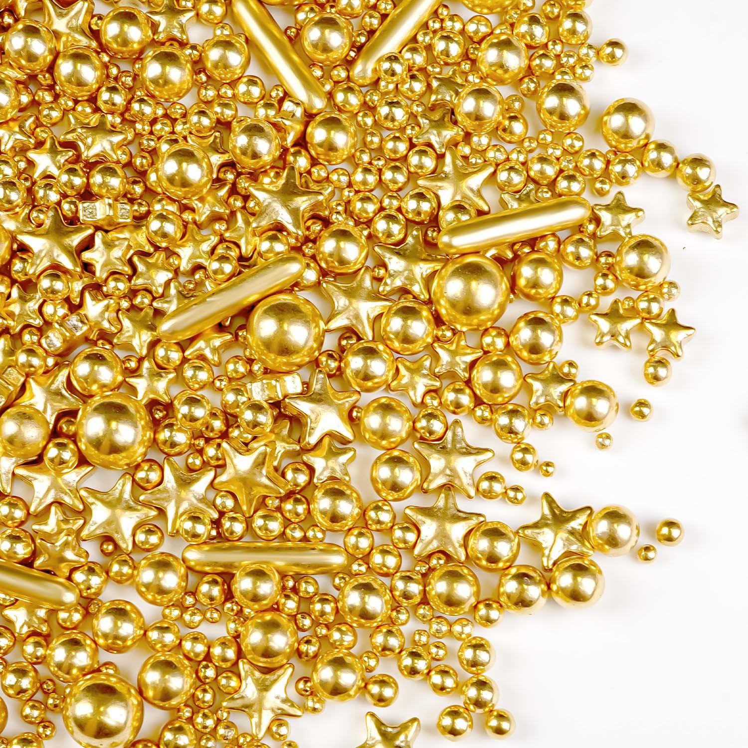 Gold-Pearl-Star-Rods-Sprinkles-Edible,-Edible-Gold-Pearls-Sprinkles-for-Cake-150g/5.29oz,-Cookies-1444