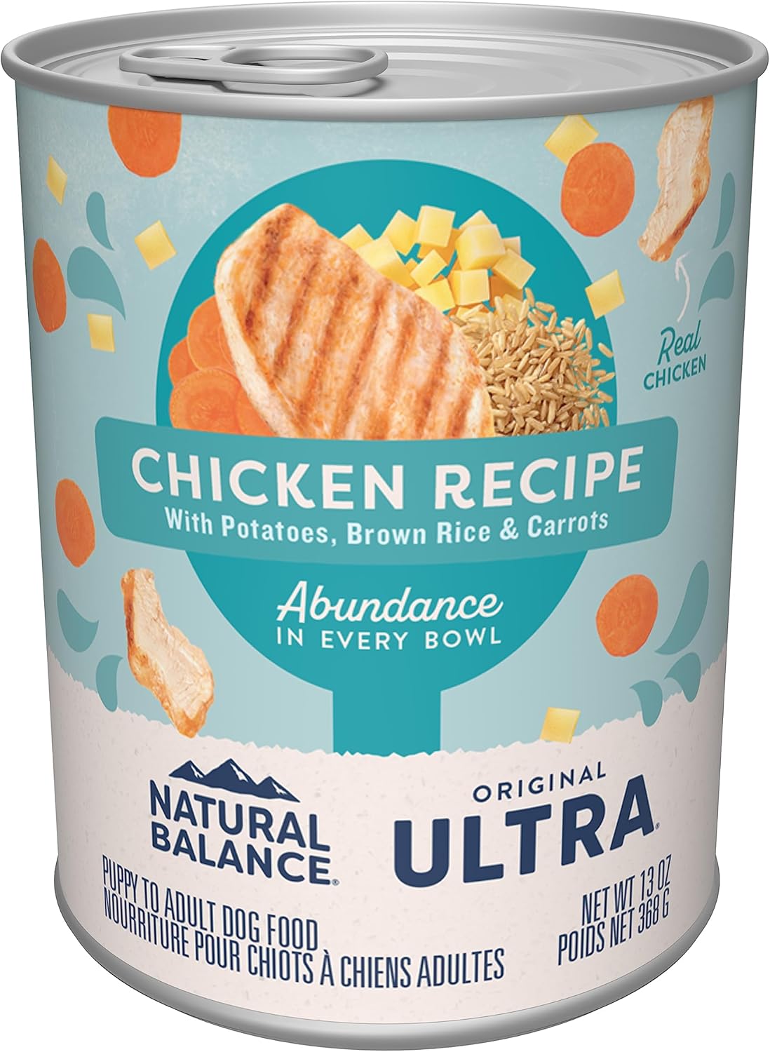 Natural-Balance-Original-Ultra-Adult-Wet-Dog-Food,-Chicken-Formula-with-Brown-Rice,-1140