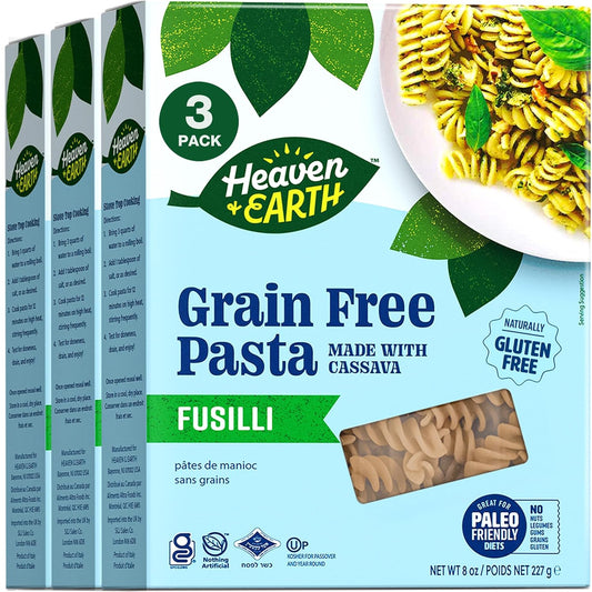 Heaven-&-Earth-Grain-Free-Pasta,-Cassava-Fusilli-Pasta,-(3-879