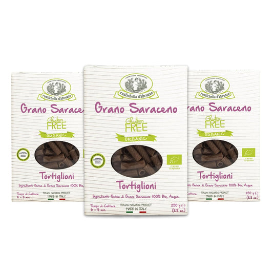 Rustichella-d'Abruzzo-Organic-Buckwheat-Tortiglioni-(Pack-of-3),-250g---567