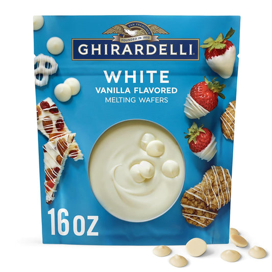 GHIRARDELLI-White-Vanilla-Flavored-Melting-Wafers,-16-oz-Bag-–-Easy-Melt-Coating-Baking,-2296