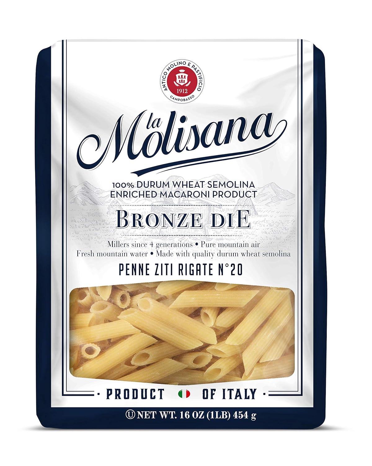 La-Molisana-Pasta,-Penne-Ziti-Rigate,-1-Pound-1005