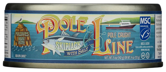 POLE-AND-LINE-Skipjack-Atún-en-Agua,-5-OZ---------934