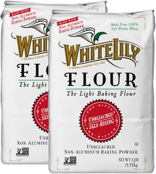 White-Lily-Harina-autoelevadora-sin-blanquear,-bolsas-de-5-(paquete-757