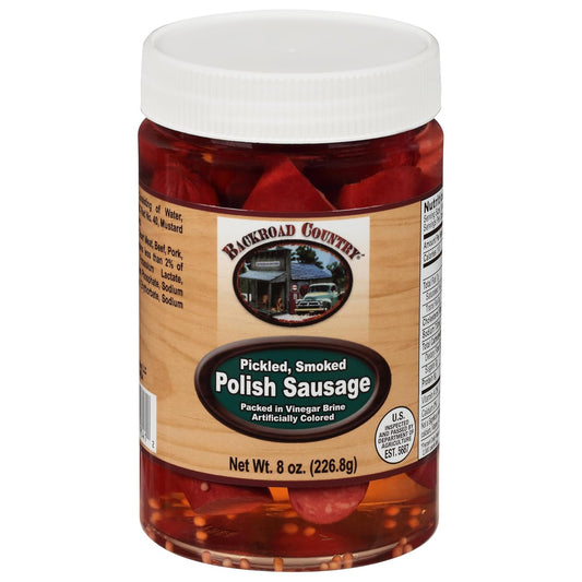 Backroad-Country-Pickled-Smoked-Polish-Sausage,-8-Ounce-Jar---------646