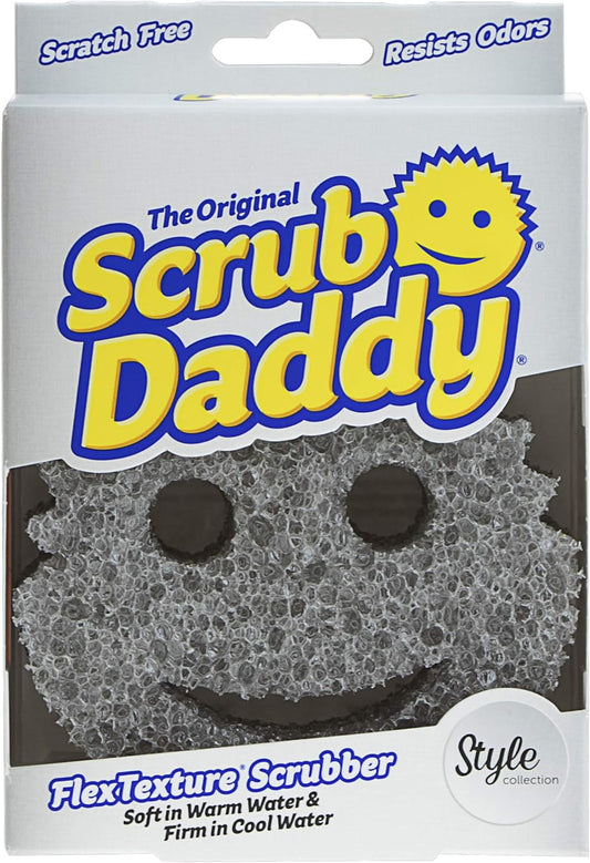 Scrub-Daddy-Smiling-Scrubber,-Grey---Scratch-Free-Multipurpose-Dish-Sponge-676