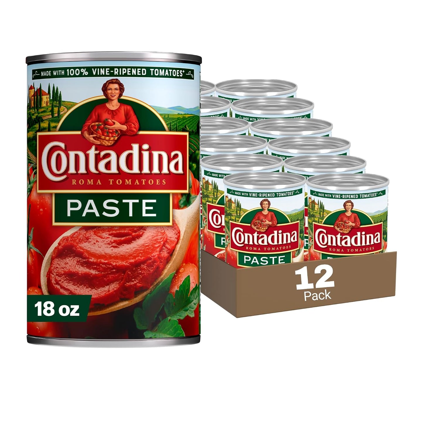 Contadina-Tomato-Paste,-18-oz.-Can-(pack-of-12)-------762