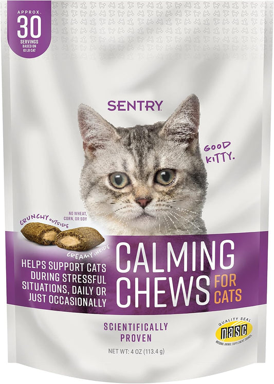 Sentry-Calming-Chews-for-Cats,-Pheromone-Stress-Aid,-4oz-|-Manages-stress;-may-1703