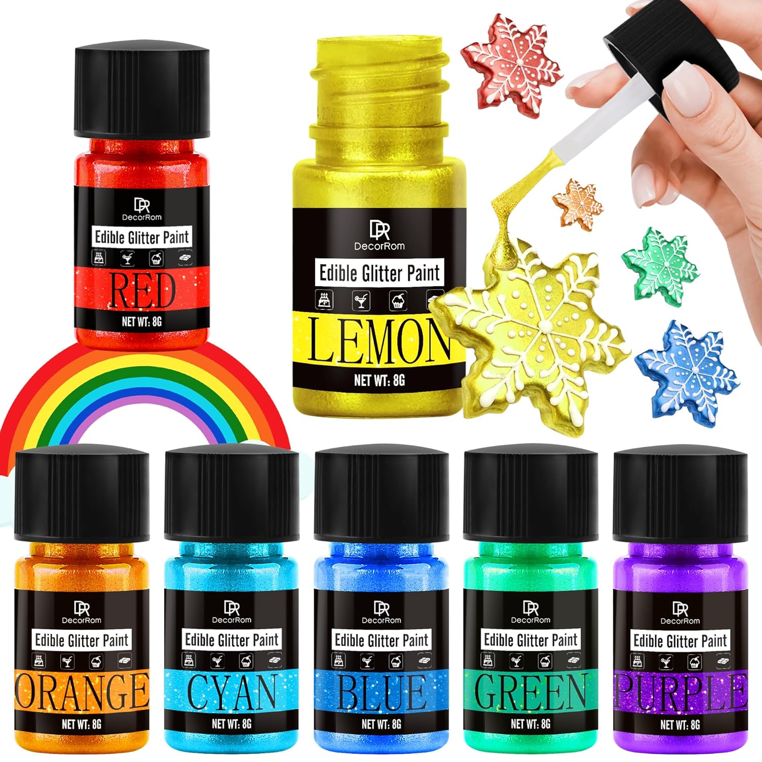 Edible-Glitter-Paint---Rainbow-Color-Metallic-Edible-Cake-Paint-for-Cake-Cupcakes,-Fondant-1116
