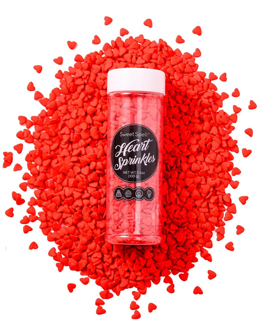 Sweet-Spell-Red-Heart-Sprinkles---Edible-Valentine-Heart-Sprinkles-for-Cake-3.5oz---830