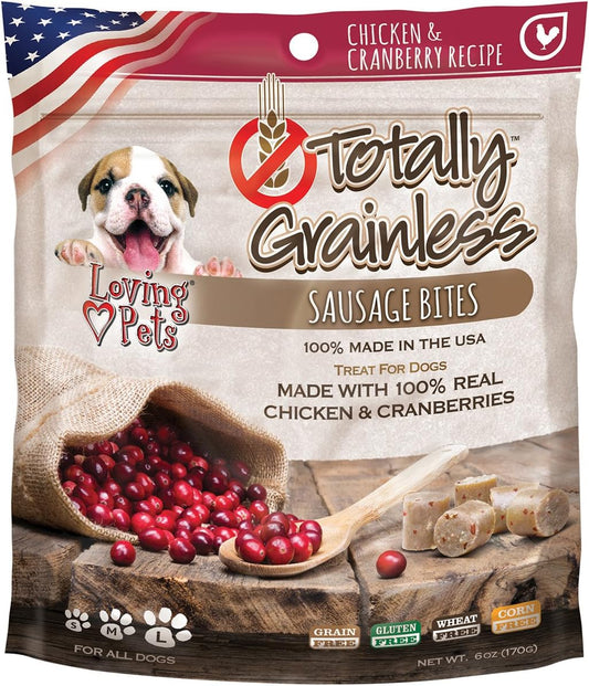 Loving-Pets-Totally-Grainless---Chicken-&-Cranberry-Recipe-Sausage-Bites-Dogs,-7
