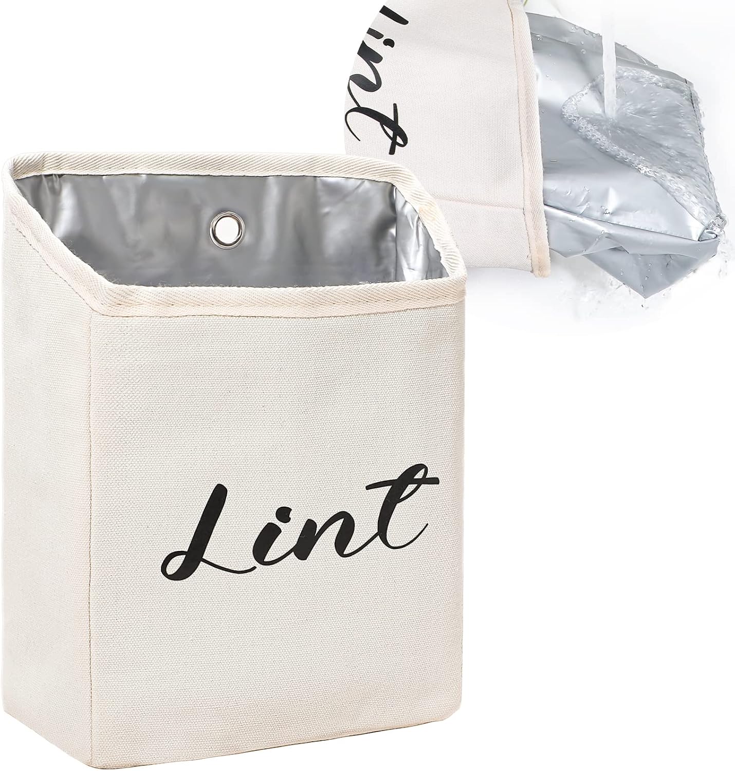 Kamehame-Magnetic-Lint-Bin-for-Laundry-Room-Organization-and-Storage,-Cotton-Linen-62
