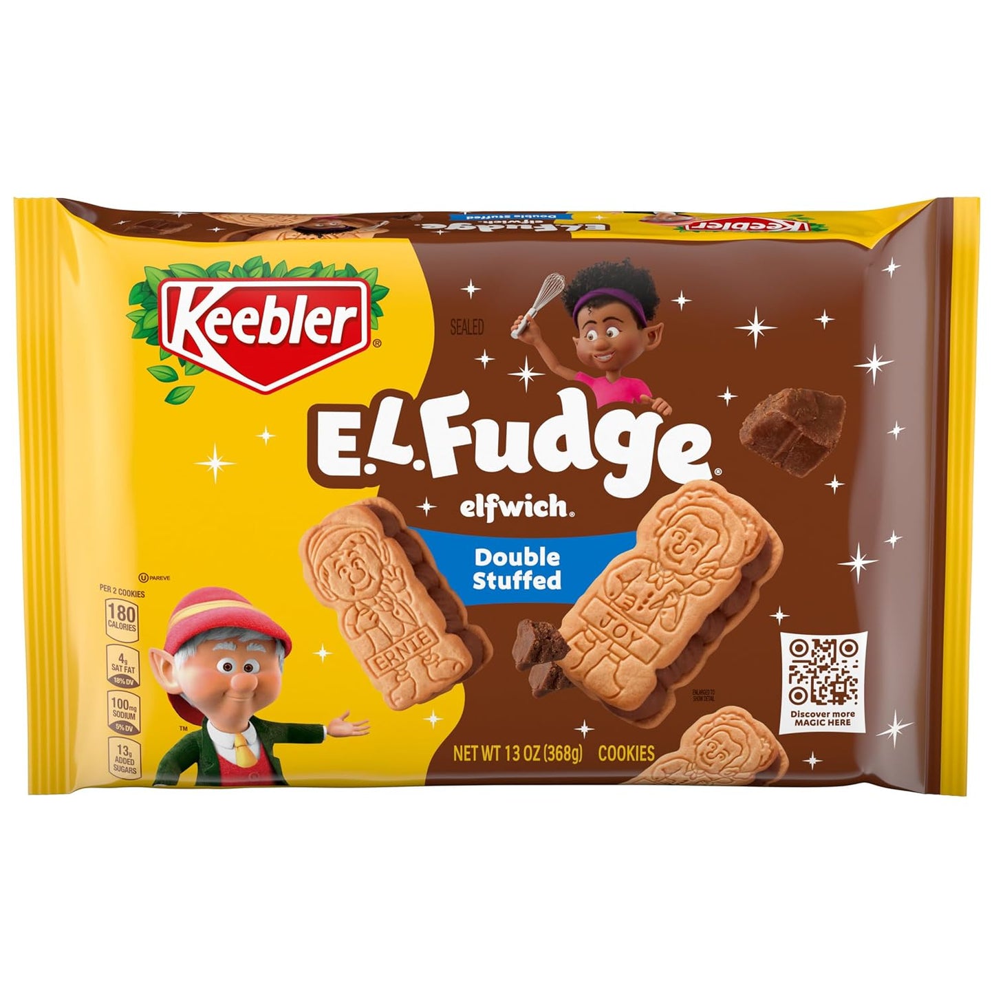 Keebler-E.L.-Fudge-Double-Stuffed-Elfwich-Cookies,-Sandwich-Cookies-Stuffed-with--Crème-Filling,-13--2325