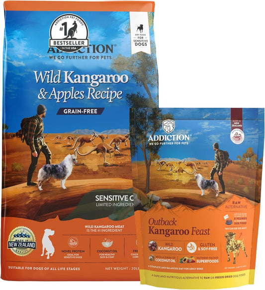 Addiction-Outback-Kangaroo-Feast-2-lb-&-Wild-Kangaroo-&-Apples-Dry-Dog-93