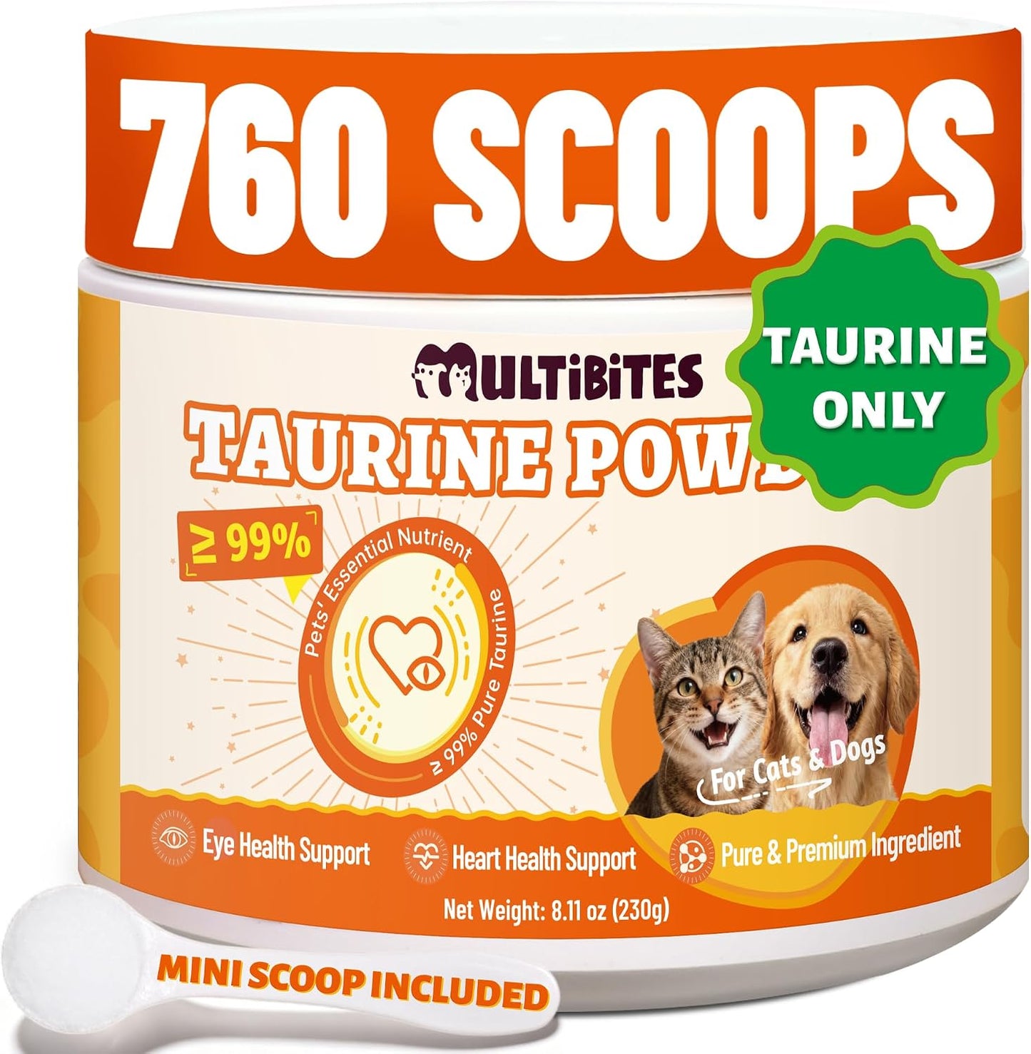 8.11-oz-Pure-Taurine-Powder-for-Cats-&-Dogs-for-Heart-Health-|-1031
