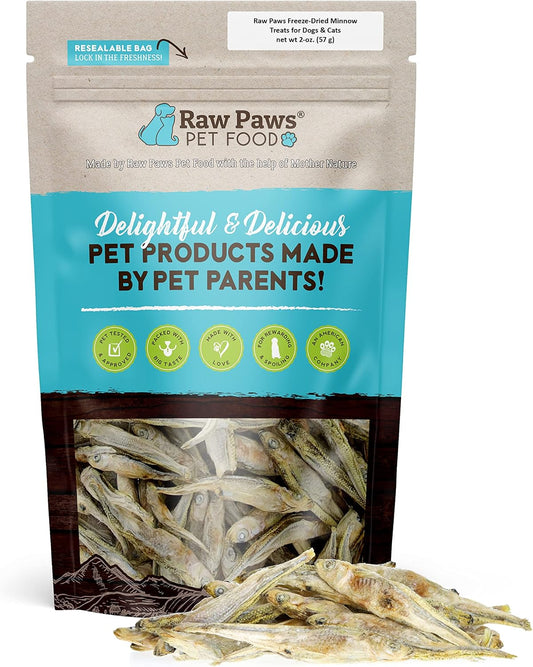 Raw-Paws-Smelt-Freeze-Dried-Minnows-for-Cats-&-Dogs,-2-oz-Made-2105