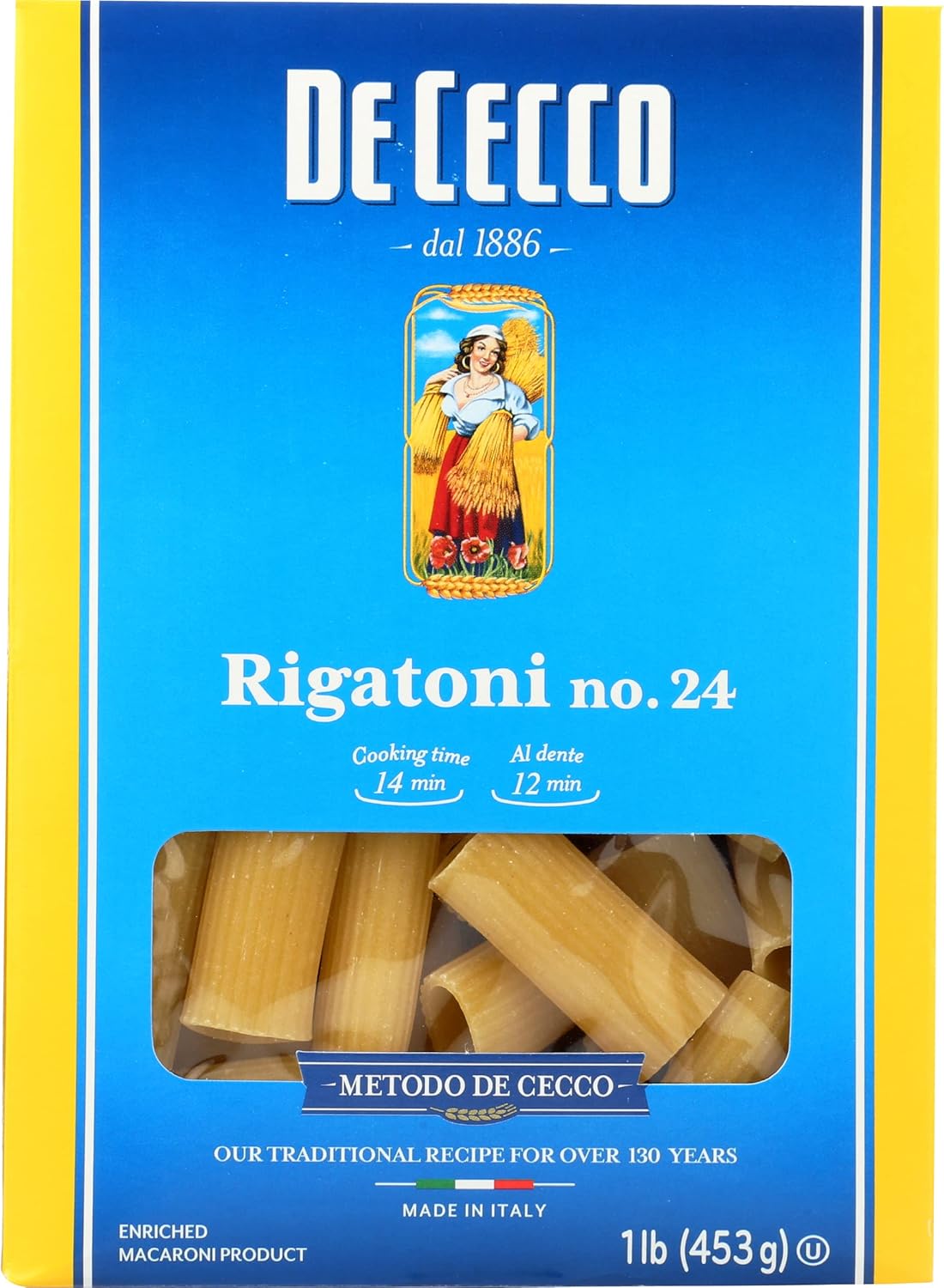 De-Cecco-Pasta,-Rigatoni,16-oz-(Pack-of-12)-812