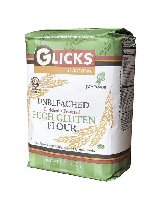 Glicks-Unbleached-High-Gluten-Flour,-(5-Pounds)-Enriched,-Presifted,-Kosher,-No-Preservatives-433