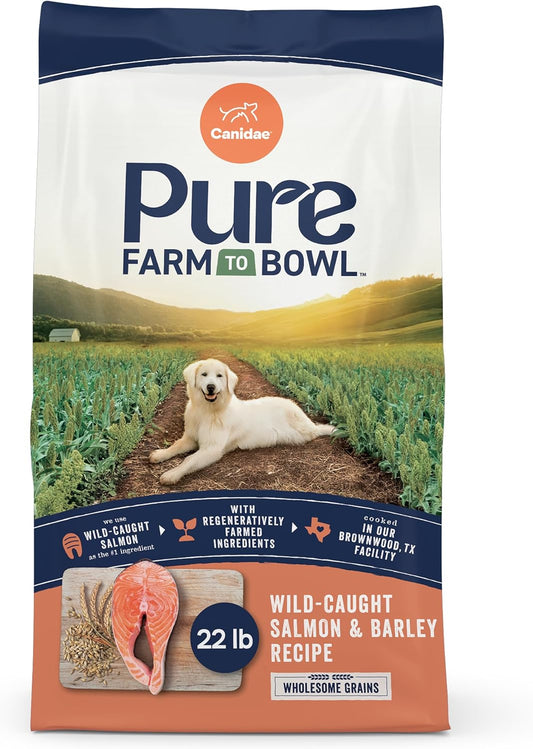 Canidae-Pure-Farm-to-Bowl-Wild-Caught-Salmon-&-Barley,-Adult,-Dry-Dog-Food,-1842