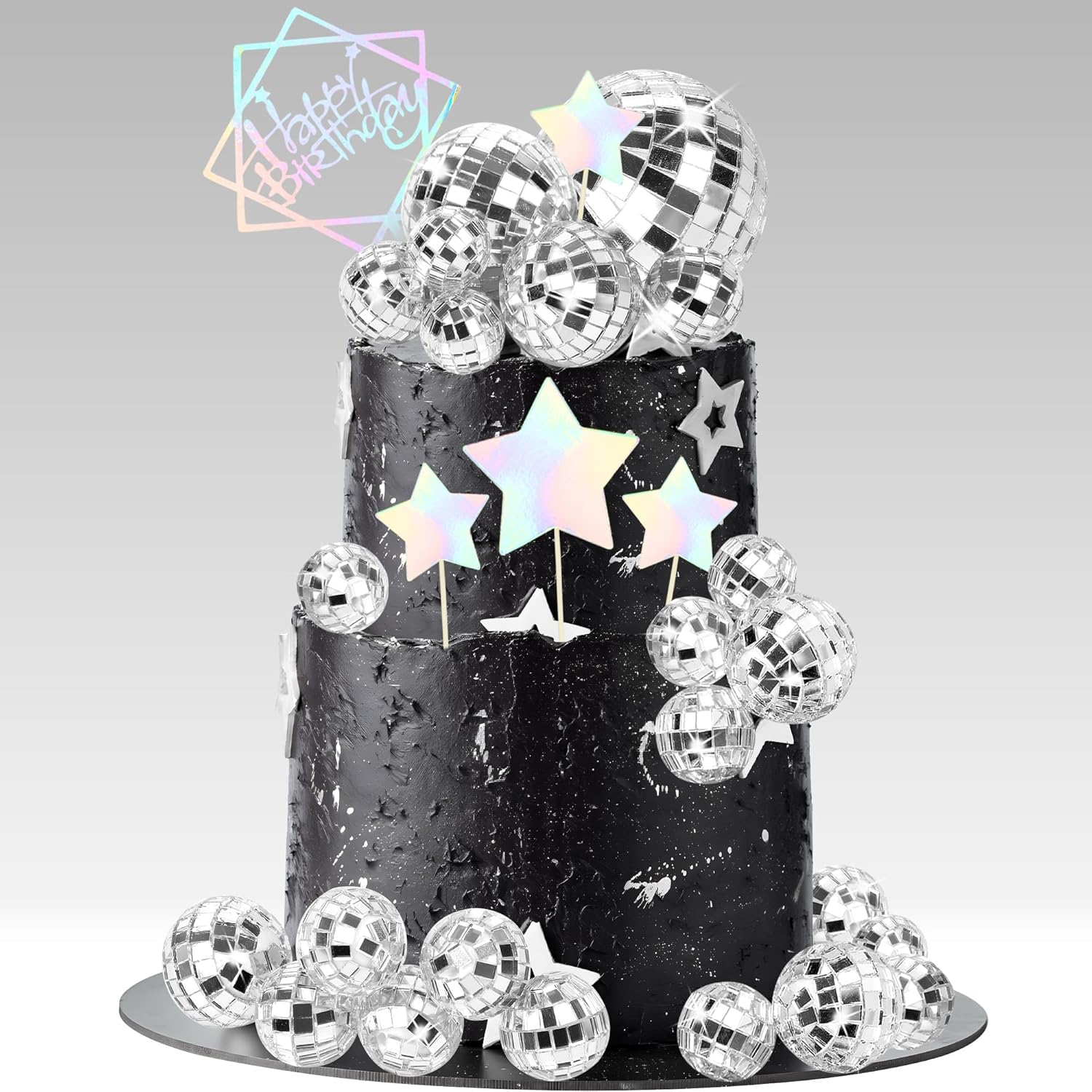 37-Pcs-Disco-Ball-Cake-Topper-Mirror-2688