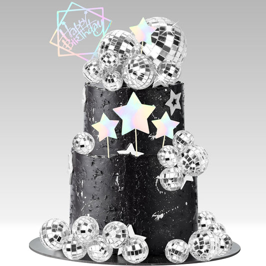 37-Pcs-Disco-Ball-Cake-Topper-Mirror-2688
