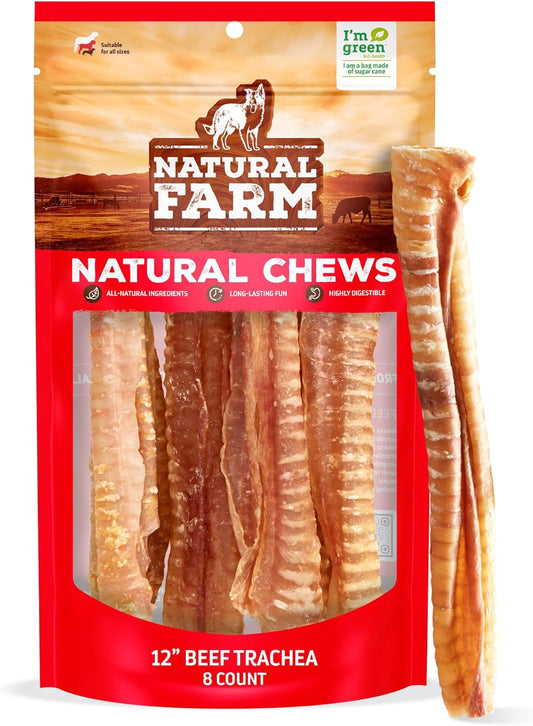 Natural-Farm-Beef-Trachea-(12-Inch,-8-Pack),-1-Beef-Chews,-Glucosamine-2469