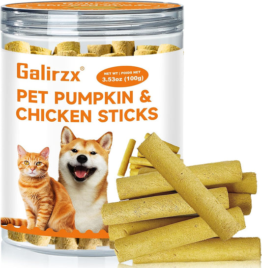 Freeze-Dried-Cat-Chew-Sticks,-Pumpkin-Chicken-Cat-&-Dog-Treats,-Natural-Teething-146