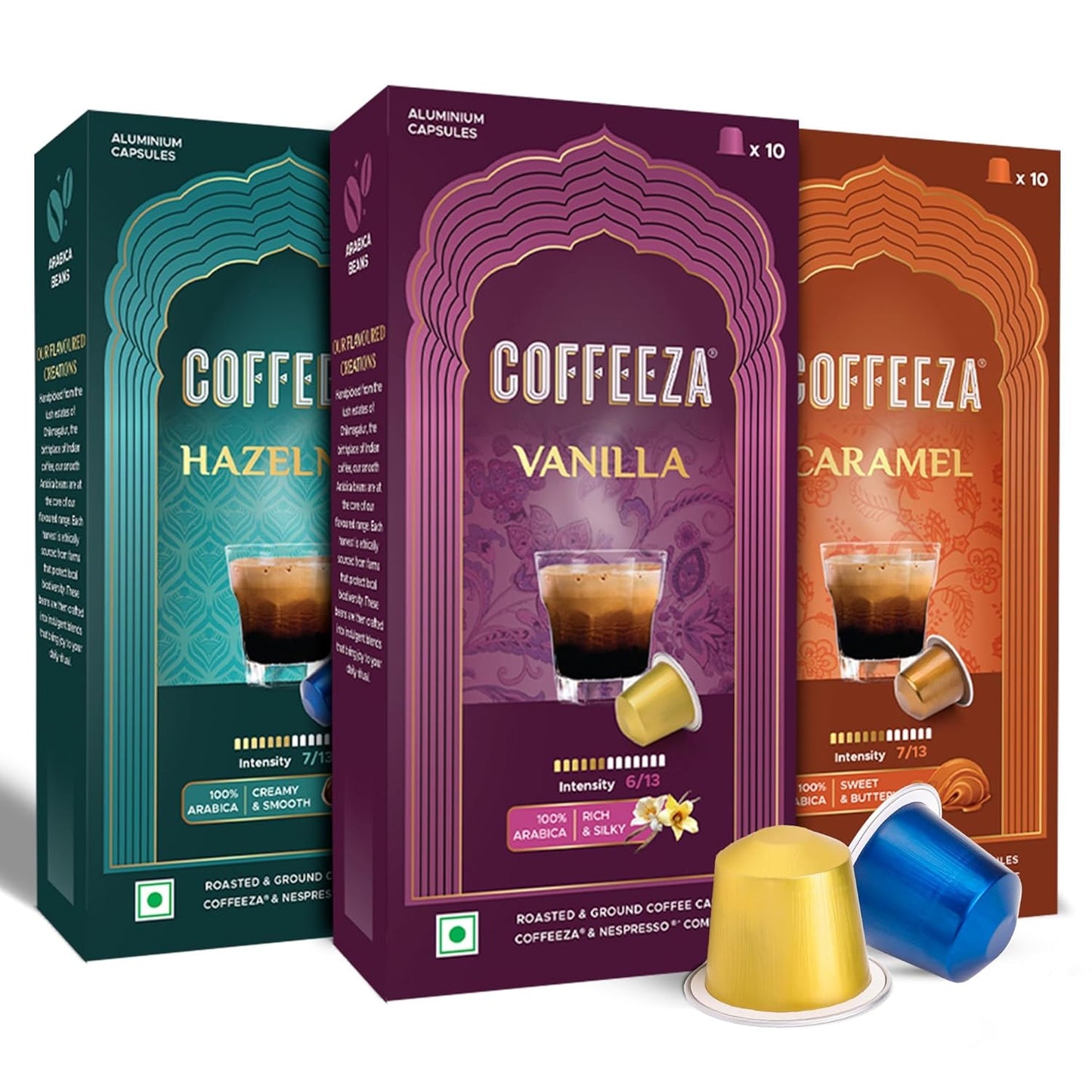 Coffeeza-Flavoured-Variety-Pack-Aluminium-Coffee-Capsules-Caramel,-Hazelnut-and-Vanilla-(30-Pods)-1186