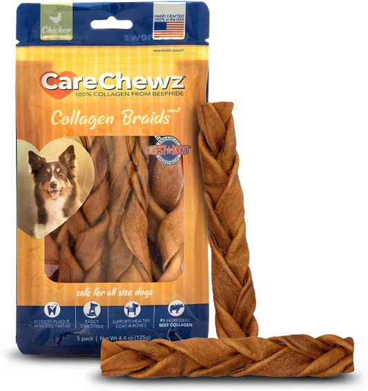 Pet-Factory-CareChewz-Collagen-6-7"-Skinny-Braided-Sticks-Dog-Chew-Treats-Chicken-1174