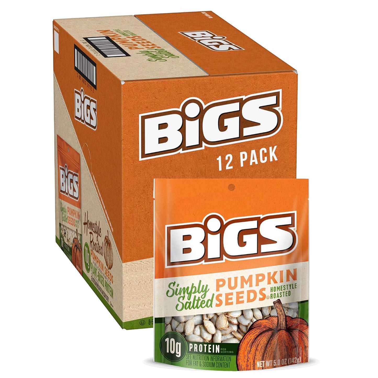 BIGS-Pumpkin-Seeds,-Simply-Salted-Homestyle-Flavor,-5-oz.-(Pack-of--12)----1046