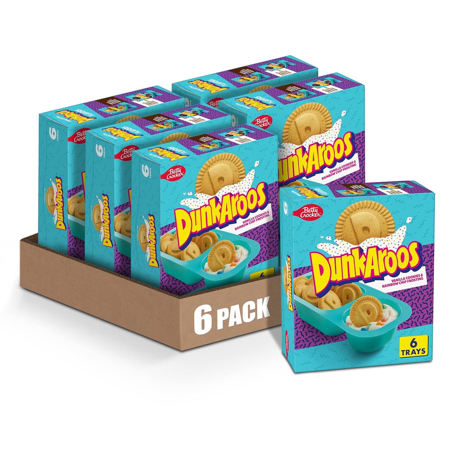 Dunkaroos-Vanilla-Cookies-and-Rainbow-Chip-Frosting,-1-oz,-6-ct--(Pack-of-6)-6-953