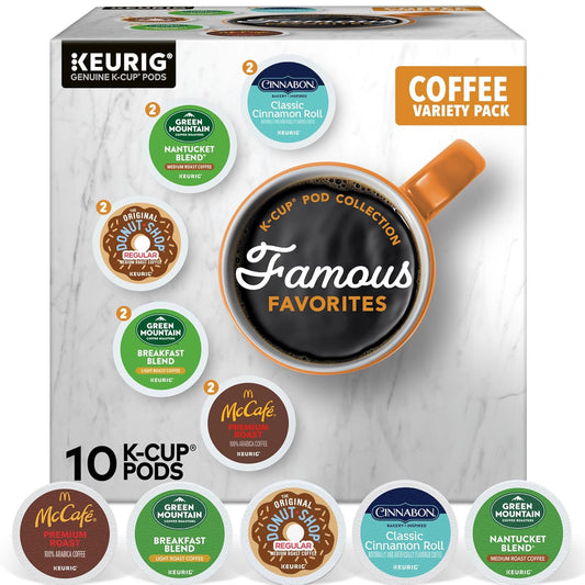 Keurig-Famous-Favorites-Variety-Pack,-Single-Serve-K-Cup-Pods,-10-Count-------2367