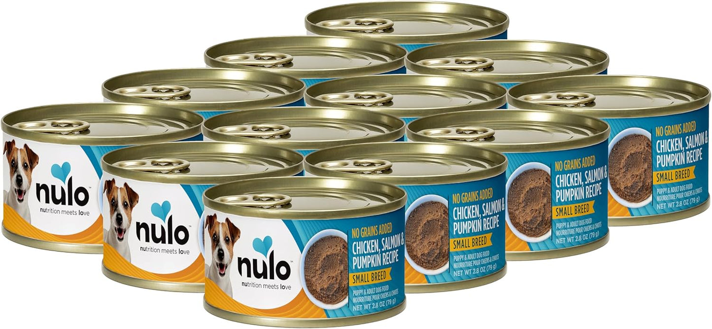 Nulo-Grain-Free-Small-Breed-Wet-Canned-Puppy-&-Dog-Food,-Chicken,-Salmon,-and-1419