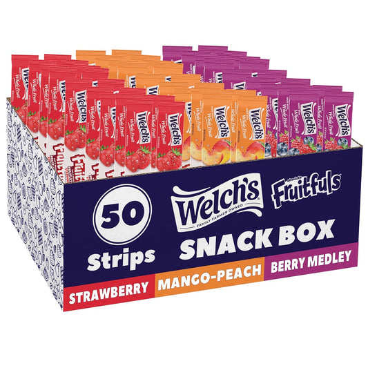 Welch's-Absolute-Fruitfuls-Fruit-Strips,-Variety-Pack,-0.5-oz,-50-Ct--|-Berry-Medley,-Peach-1304