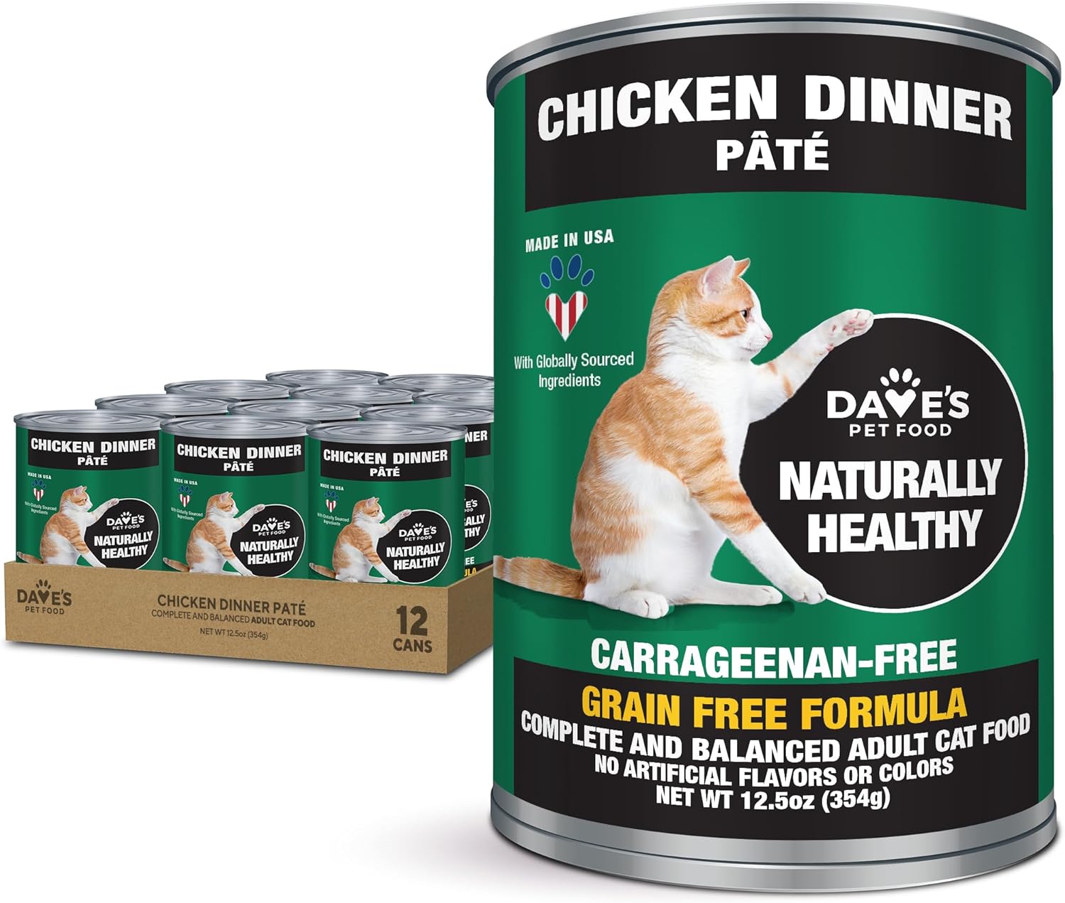 Dave's-Pet-Food-Grain-Free-Wet-Canned-Cat-Food-Pate(Chicken),-Made-USA-Healthy,-&1566