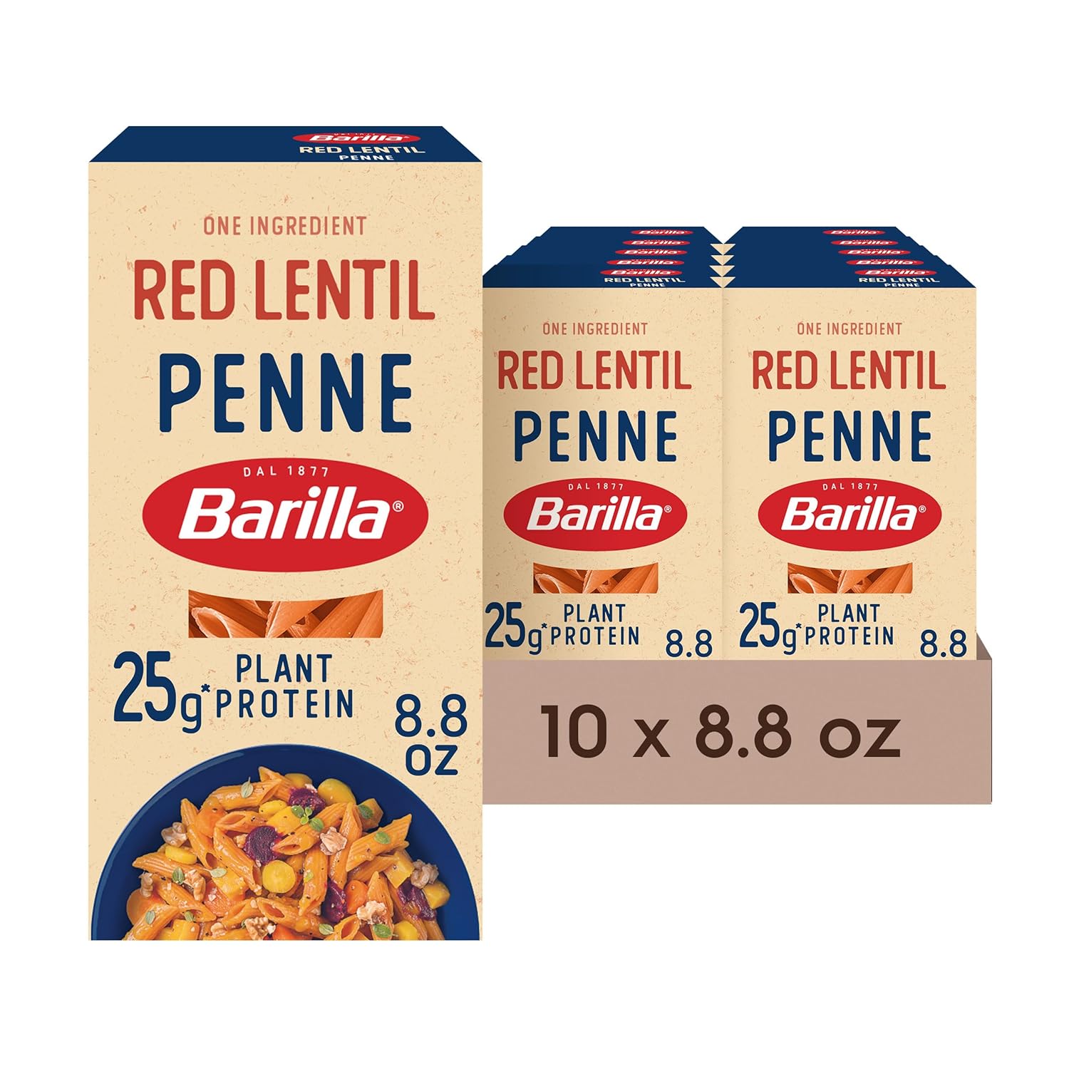 Barilla-Red-Lentil-Penne-Pasta,-8.8-oz-(Pack-of---927
